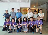 內地及台灣學生暑期研究體驗計劃2017參加者與農業生物技術國家重點實驗室（中大夥伴實驗室）的指導老師合照
